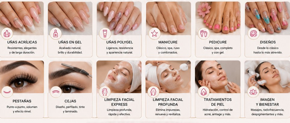 Servicios de uñas y estética ATREVIDAS